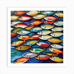 School Of Fish 1 Art Print