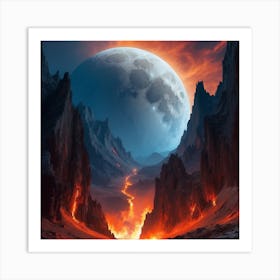 Lava Landscape Art Print