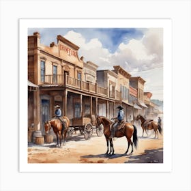 Old West Town 46 Art Print