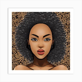 Afro Girl 1 Art Print