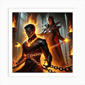 Ignis Luporum Queen Sorath Abducts Ronan Art Print