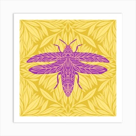 Floral Beetle Art Print