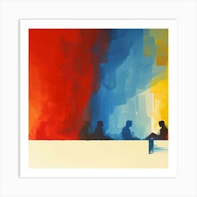 'People Sitting' Art Print