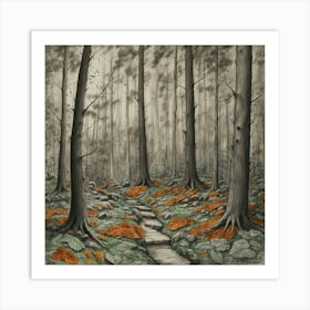 Path In The Woods 4 Art Print