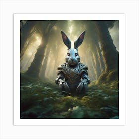 Rabbit In The Woods 43 Art Print