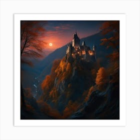 Castle In The Woods Art Print