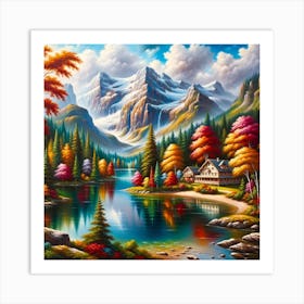 Autumn In The Mountains Art Print