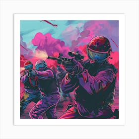 Paintball Painting Art Print