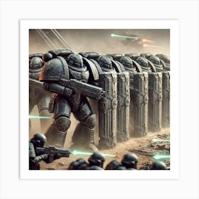 Asterian Phalanx Defensive Lines Art Print