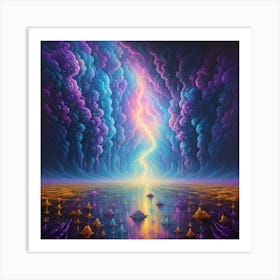 Lightning In The Sky 1 Art Print