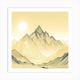 Chinese Mountains Art Print