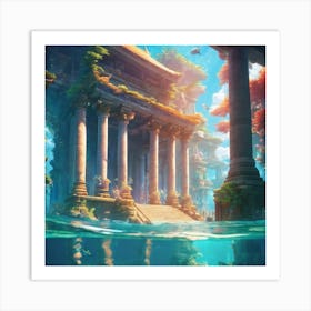 Underwater Palace Art Print