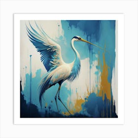 Blue Heron 1 Art Print