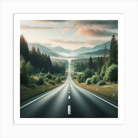 Road In The Mountains 1 Art Print