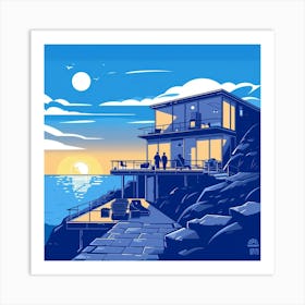 House By The Sea Art Print