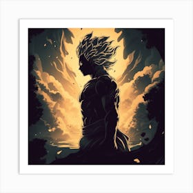 Dragon Ball Z Wallpaper Art Print