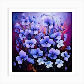 Violets Art Print