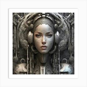 Futuristic Woman Art Print