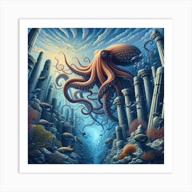 Octopus 10 Art Print