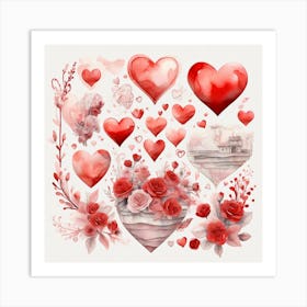 Happy Valentine Day 4 Art Print