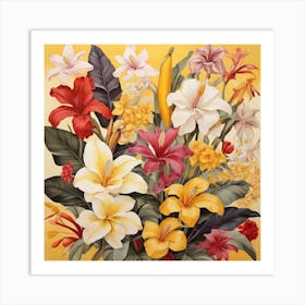 Lilies In A Vase Art Print