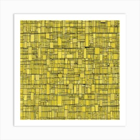 Yellow Squares 1 Art Print