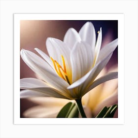 White Flower Art Print