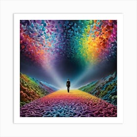 Rainbow Road Art Print