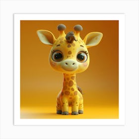 Cute Giraffe 5 Art Print