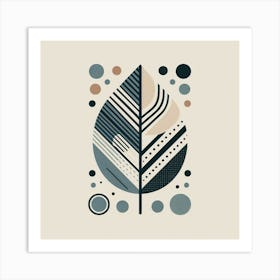 Scandinavian style, Aging leaf 1 Art Print