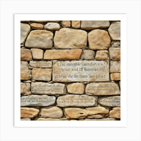 Stone Wall Art Print