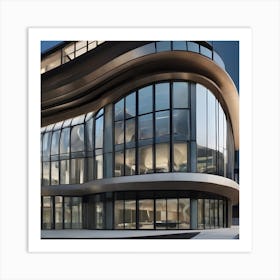 Futuristic Office Building Art Print