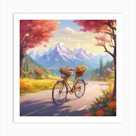 Autumn Landscape Painting Art Print