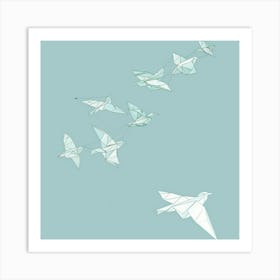 Origami Birds 14 Art Print