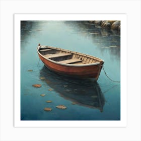 Boat In The Water Art Print Art Print