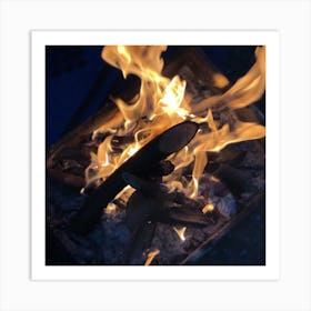 Fire ignition Art Print