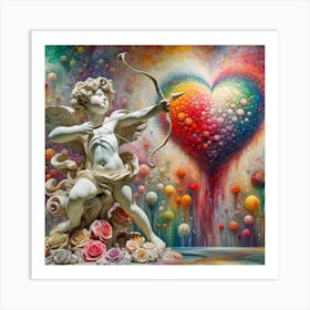 Cupid With Bow And Arrow 2 Art Print