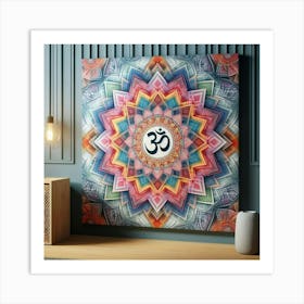 Om Mandala 1 Art Print