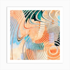 Amplified Frequencies Square Art Print