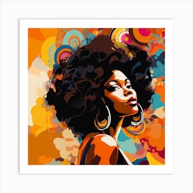Afro Girl 35 Art Print