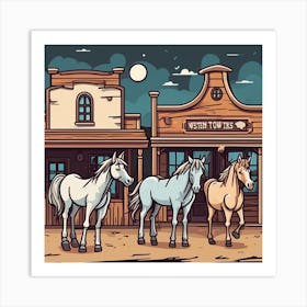 Western Town 10 Art Print