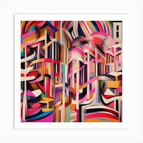 Abstract City Art Print