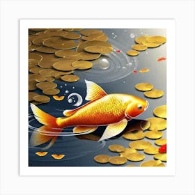 Gold Fish 1 Art Print