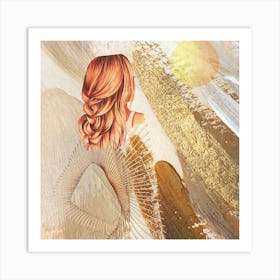 Golden Hair Art Print