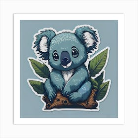 Koala Sticker 3 Art Print