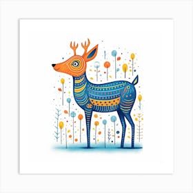 Deer colors 1 Art Print