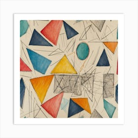 Triangles Art Print