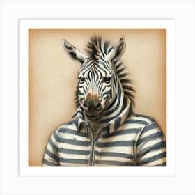 Zebra 7 Art Print