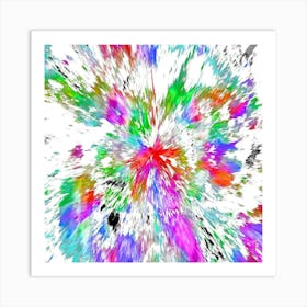 Abstract Paint Splash Art Print