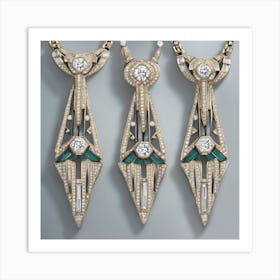 Deco Necklaces Art Print